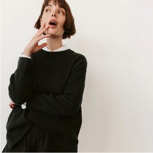 StorQ Maternity Cloud Cotton Crewneck Black Sweater Women’s Size XS Small